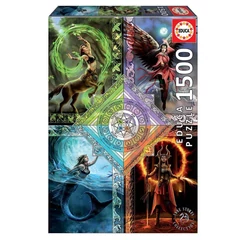 Educa 1500 db-os puzzle - Elemental Magic Star Chart - Anne Stokes (19941)