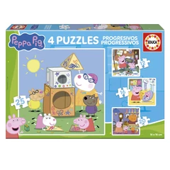 Educa 4 az 1-ben puzzle (12,16,20,25) - Peppa (20326)