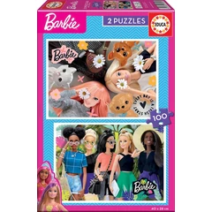 Educa 2 x 100 db-os puzzle - Barbie (19300)