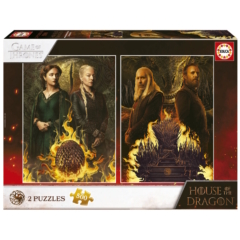 Educa 2 x 500 db-os puzzle - Game of Thrones - House of the Dragon (19573)