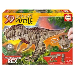Educa 82 db-os 3D Creature puzzle - Tyrannosaurus Rex (19182)