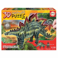 Educa 89 db-os 3D Creature puzzle - Stegosaurus (19184)