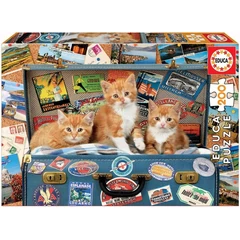Educa 200 db-os puzzle - Utazó cicák (18065)
