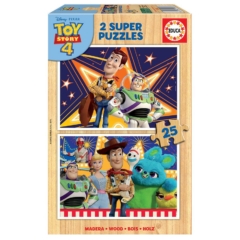 Educa 2 x 25 db-os fa puzzle - Toy Story 4 (18083)