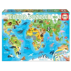 Educa 150 db-os puzzle -  Világtérkép (18115)