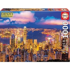 Educa 1000 db-os Neon puzzle - Hong Kong (18462)