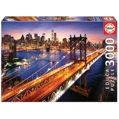 Educa 3000 db-os puzzle - Naplemente Manhattanben (18508)