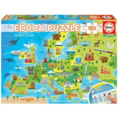 Educa 150 db-os puzzle -  Európa térképe (18607)