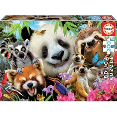 Educa 300 db-os puzzle - Selfies - Vidám állatok (18610)