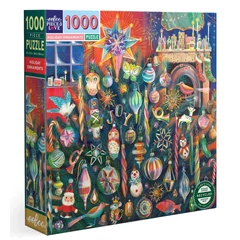 EeBoo 1000 db-os puzzle - Holiday Ornaments (PZTHYO)