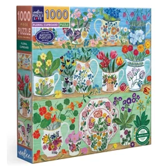 EeBoo 1000 db-os puzzle - Floral Cupboard (PTZ719)