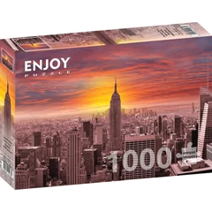 Enjoy 1000 db-os puzzle - Sunset Over New York Skyline (1068)