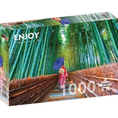 Enjoy 1000 db-os puzzle - Asian Woman in Bamboo Forest (1293)