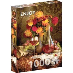 Enjoy 1000 db-os puzzle - Dahlias and Wine (1332)