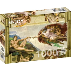 Enjoy 1000 db-os puzzle - Michelangelo Buonarroti: The Creation of Adam (1383)