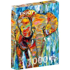 Enjoy 1000 db-os puzzle - Colorful Elefant (1413)