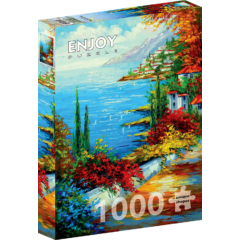 Enjoy 1000 db-os puzzle - Town by the Sea (1844)