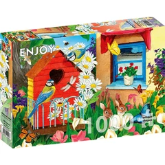 Enjoy 1000 db-os puzzle - Birdhouse Garden (1913)