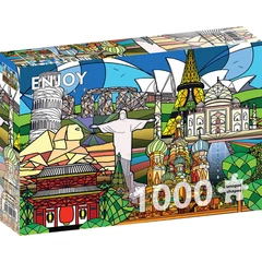 Enjoy 1000 db-os puzzle - World Landmarks (2054)