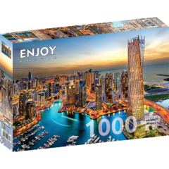 Enjoy 1000 db-os puzzle - Dubai Marina at Night (2072)