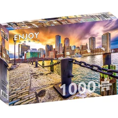 Enjoy 1000 db-os puzzle - Boston Harbor at Dusk, USA (2079)