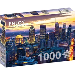 Enjoy 1000 db-os puzzle - Montreal Skyline by Night, Canada (2085)