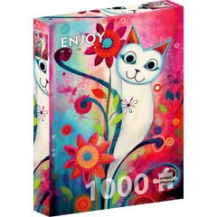
Enjoy 1000 db-os puzzle - A Happy White Cat (2293)