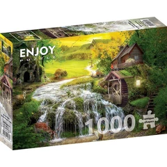 Enjoy 1000 db-os puzzle - A Log Cabin by the Magic Creek (1608)