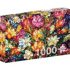 
Enjoy 1000 db-os puzzle - Abstract Stained Glass Flower Garden (2294)