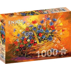 Enjoy 1000 db-os puzzle - Basket with Flowers (1687)