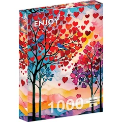 Enjoy 1000 db-os puzzle - Bluebirds in Love (2299)