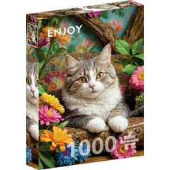 Enjoy 1000 db-os puzzle - Cat in Bloom (2343)