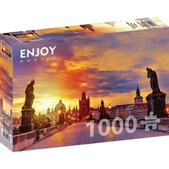 Enjoy 1000 db-os puzzle - Charles Bridge at Sunset, Prague (1284)
