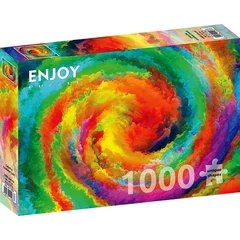 Enjoy 1000 db-os puzzle - Colorful Gradient Swirl (1236)
