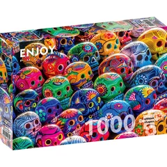 Enjoy 1000 db-os puzzle - Colorful Skulls (1464)