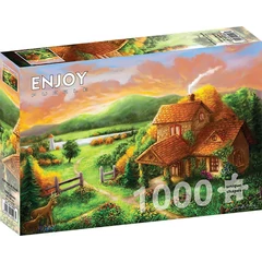 Enjoy 1000 db-os puzzle - Cottage at Dusk (1928)