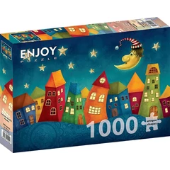 Enjoy 1000 db-os puzzle - Fantasy Colorful Houses (1952)