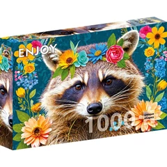Enjoy 1000 db-os puzzle - Floral Raccoon (2389)