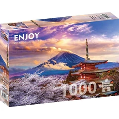 Enjoy 1000 db-os puzzle - Fuji Mountain in Spring, Japan (1368)
