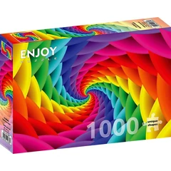 Enjoy 1000 db-os puzzle - Gradient Rainbow Swirl (1638)