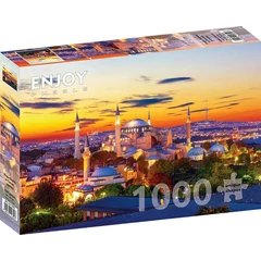 Enjoy 1000 db-os puzzle - Hagia Sophia at Sunset, Istanbul (1359)