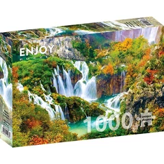 Enjoy 1000 db-os puzzle - Plitvice Waterfalls in Autumn (1266)