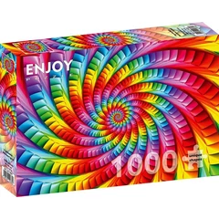 Enjoy 1000 db-os puzzle - Psychedelic Rainbow Spiral (1635)