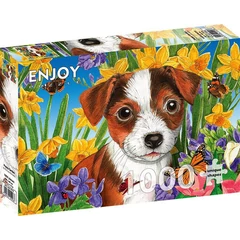 Enjoy 1000 db-os puzzle - Puppy Garden (1916)