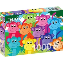 Enjoy 1000 db-os puzzle - Rainbow Monkeys (2060)