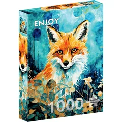 Enjoy 1000 db-os puzzle - Red Fox on Blue (2325)