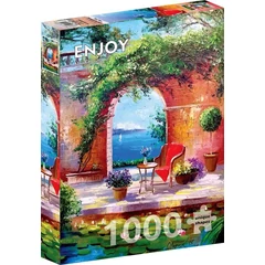Enjoy 1000 db-os puzzle - Sea View Through the Arch (1838)