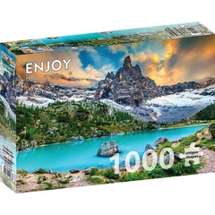 Enjoy 1000 db-os puzzle - Sorapis Lake, Dolomites, Italy (2083)