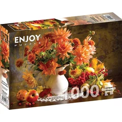 Enjoy 1000 db-os puzzle - Still Life with Orange Dahlias (1233)