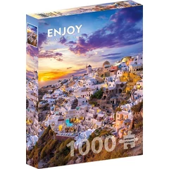 Enjoy 1000 db-os puzzle - Sunset over Santorini (1260)